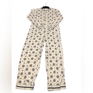 Ashley Taylor Cream and Black Pajama Set Intimates & Sleepwear